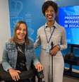 Mara Gabrilli, senadora, e Isadora Nascimento, secretária nacional da Pessoa com Deficiência, na ONU (NY/EUA). Foto: Divulgação. / Estadão