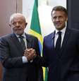 Lula e Macron conversaram em Évian-les-Bains nesta segunda  Foto: ANSA / Ansa - Brasil
