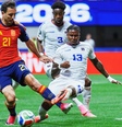 Em sua primeira partida na história das Copas do Mundo, Cabo Verde segurou o empate em 0 a 0 com a Espanha  Foto: Reprodução/ X/ @sefutbol