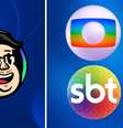 Logo: Cazé TV, Globo e SBT  Foto: Reprodução