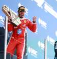 Hamilton comemorando a vitória em Barcelona Foto: Divulgação / Scuderia Ferrari HP