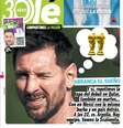 Jornal 'Olé' repetiu formato de capa do dia da estreia da Argentina na Copa do Catar   Foto: Reprodução