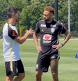Neymar treinou em campo pela primeira vez  Foto: Reprodução/CBF TV