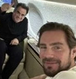 O senador Ciro Nogueira e Daniel Vorcaro dividem voo particular em foto  Foto: Reprodução/Polícia Federal