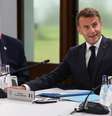 O presidente dos Estados Unidos, Donald Trump (esquerda) e o presidente da França, Emmanuel Macron, na cúpula do G7 em Évian. Em 16 de junho de 2026.  Foto: RFI