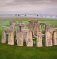 As enormes pedras em Stonehenge marcam os movimentos do Sol Foto: English Heritage / BBC News Brasil