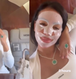Georgina Rodríguez faz rotina de beleza em voo de jatinho  Foto: Reprodução/Instagram