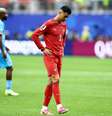 Cristiano Ronaldo, da seleção portuguesa, parece desanimado após a partida 17 de junho de 2026  Foto: REUTERS/Phil Noble