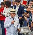 O presidente da República, Luiz Inácio Lula da Silva (c), acompanhado de outras autoridades, anuncia investimentos de R$ 89,3 milhões para o Hospital Luxemburgo, referência no tratamento oncológico, em Belo Horizonte (MG), na manhã desta sexta- feira, 19 de junho de 2026.  Foto: ALEXANDRE DE JESUS/ATO PRESS/ESTADÃO CONTEÚDO