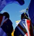 Manifestação contra o Brexit em frente ao Parlamento, em Londres, em 22 de outubro de 2019.  Foto: AFP - TOLGA AKMEN / RFI