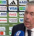 Carlo Ancelotti dá entrevista após jogo contra o Haiti  Foto: Reprodução/Globo