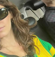Chloe Barrena, enteada de Carlo Ancelotti, com look para torcer pelo Brasil  Foto: Reprodução/Instagram
