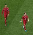 Cristiano Ronaldo e Francisco Conceição em partida contra a República Democrática do Congo  Foto:  Lars Baron/Getty Images