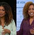 As apresentadoras Mariana Aldano e Fernanda Carvalho no 'SP2' da Globo  Foto: Reprodução/TV