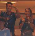 Luis Suárez em comemoração do primeiro gol do Uruguai.  Foto: Reprodução/ Redes Sociais