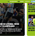 Diário Olé exalta atuação de Messi  Foto: Reprodução