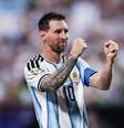 Lionel Messi comemora gol pela Argentina contra a Áustria na Copa do Mundo de 2026  Foto: Michael Steele/Getty Images