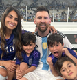 Antonela e Messi   Foto: @antonelaroccuzzo/Instagram/Reprodução / Elas no Tapete Vermelho