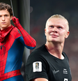 Nem antipatia, nem agenda cheia: Haaland, craque da Noruega na Copa, choca ao revelar por que deixou o ator de 'Homem-Aranha 4', Tom Holland, 'no vácuo'.  Foto: Getty Images, WCGLA/Mega / Al Bello / Purepeople