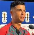 Cristiano Ronaldo em entrevista após goleada de Portugal sobre o Uzbequistão - Foto: Reprodução / Jogada10