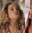 A odiosa Pilar (Isabel Teixeira) e a sarcástica Arminda (Grazi Massafera): estilos diferentes de vilania  Foto: Reproduções