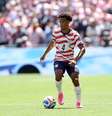 Tyler Adams durante treinamento dos Estados Unidos na Copa do Mundo –  Foto: Jamie Squire/Getty Images / Jogada10
