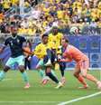 Angulo marcou o gol de empate do Equador diante da Alemanha –  Foto: Divulgação / La Tri / Jogada10