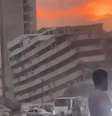 Imagem de prédio caído após terremoto  Foto: Reprodução | X