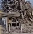 O antes e o depois de um hotel destruído em La Guaira  Foto: Google/X.com / BBC News Brasil