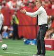 Jesse Marsch, técnico do Canadá, durante a fase de grupos - Foto: Emilee Chinn/Getty Images / Jogada10