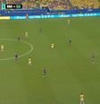 Veja como ficou a equipe do Brasil em campo  Foto: Reprodução/CazéTV