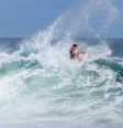 Yago Dora é o único representante do Brasil na final em Saquarema  Foto: Thiago Diz/ WSL 
