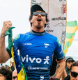 Yago Dora conquistou a etapa de Saquarema pela segunda vez Foto: WSL/Thiago Diz