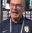 Bielsa grita com repórter  Foto: Reprodução