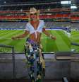 Virginia usa calça personalizada em jogo do Brasil na Copa  Foto: Reprodução/Instagram