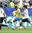 Endrick na vitória do Brasil contra o Japão  Foto: Rafael Ribeiro/CBF