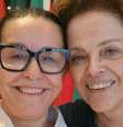A atriz Lucélia Santos com a ex-presidente Dilma Rousseff em Xangai: a militância na esquerda seria o motivo para não trabalhar na Globo  Foto: Reprodução/Instagram