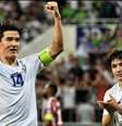 Eldor Shomurodov comemora gol pelo Uzbequistão  Foto: Instagram/@shomurodov.eldor
