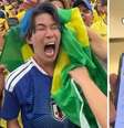 Gamix ganhou 1 milhão de seguidores após vídeo no jogo do Brasil contra o Japão  Foto: Reprodução/Instagram/@gamix.o7