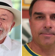 Os pré-candidatos Lula (PT) e Flávio Bolsonaro (PL) seguem concentrando as maiores porcentagens de intenções de voto nas pesquisas eleitorais em comparação a outros concorrentes  Foto: Reprodução/Instagram/@lulaoficial/@flaviobolsonaro