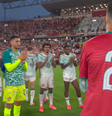 Cristiano Ronaldo com a camisa 21  Foto: Reprodução/CazéTV