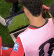 Jogadores do Egito assistem comportamento de goleiro da Austrália  Foto: Reprodução/CazéTV