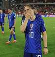 Modric após eliminação da Croácia para Portugal  Foto: Patrick Smith - FIFA/FIFA via Getty Images