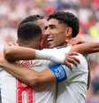 Foto: Kevin C. Cox / Getty Images - Legenda: Marrocos celebra mais uma vez nas quartas / Jogada10