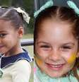 Maria Alice e Maria Flor, filhas de Virgínia, e Mavie, filha de Neymar, roubaram a cena na torcida pelo Brasil na Copa.  Foto: Reprodução/Instagram, @virginia / @brunabiancardi / Purepeople