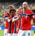 Haaland foi o heroi da Noruega  Foto: Al Bello / Getty Images