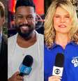 Edney Silvestre, Lucas Almeida, Márcia Witczak e Joyce Guirra: ser desligado da Globo gerou tristeza, mas a vida deles não se resume à emissora  Foto: Reproduções
