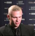 Foto: Erling Haaland em entrevista ( Reprodução) / Gávea News