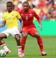 Jhon Arias evitou direcionar a culpa pela eliminação colombiana a jogadores que perderam pênaltis –  Foto: David Ramos/Getty Images / Jogada10