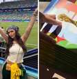 Rafa Kalimann posa em estádio de futebol | Influenciadora mostra compra errada  Foto: Reprodução | Instagram